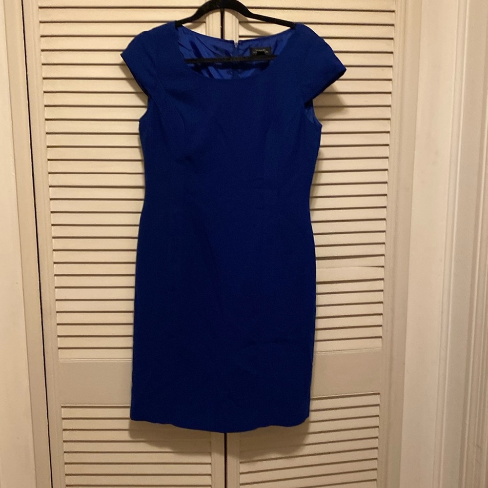 Royal blue casual dress by Tahari.